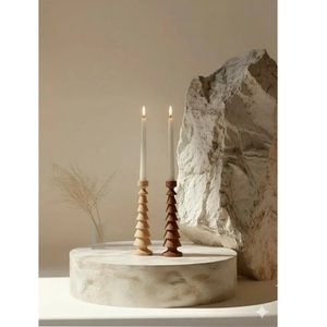 ชุดที่ใส่เทียนทีไลท์ไม้จากแหล่งที่มาที่เป็นมิตรต่อสิ่งแวดล้อม กำลังเป็นที่ต้องการสูง เหมาะสำหรับการบำบัดด้วยกลิ่นหอม การผ่อนคลาย สปา และสตูดิโอสุขภาพ มีจำหน่ายแล้ว - Product Image 1