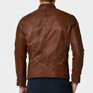 Último estilo Pakistán hizo hombres chaquetas de cuero al por mayor precio bajo Moq hombres chaquetas de cuero de invierno - Product Image 2