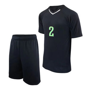 Uniforme d'entraînement de volley-ball personnalisé pour hommes ensemble de maillots unis de couleur pure vêtements de volley-ball pour adultes vente en gros - Product Image 6