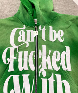 Sweat à capuche thermique unisexe en éponge française 100% coton de haute qualité personnalisé pour impression bouffante brodée à l'acide Style anti-rétrécissement automne - Product Image 3