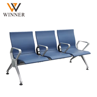 Chaise d'attente multifonctionnelle en métal pour hôpital, aéroport, extérieur, avec prise USB et prise électrique