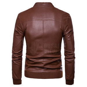 Chaqueta de cuero para hombre de alta calidad personalizada, chaqueta de cuero al por mayor, chaqueta de cuero genuino para hombre de nuevo diseño - Product Image 3