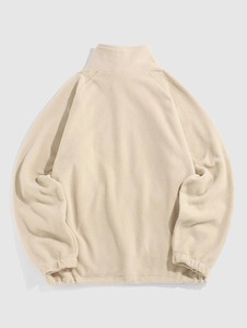 Sweat-shirts à capuche chauds et moelleux en polaire pour hommes, style streetwear vintage, 100 % coton, imperméables, anti-rétrécissement, avec lettres brodées unies, tricotés pour l'hiver - Product Image 2