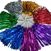 Pompones Metálicos Personalizados con Logotipo, Anillos de Mano para Animar, Bolas Agitadoras para Baile, Pompones para Eventos Deportivos y Fiestas