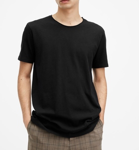 เสื้อยืดผ้าฝ้าย 100% ผู้ผลิตที่กําหนดเองเสื้อยืดสีขอบดิบสําหรับผู้ชายเฮฟวี่เวทระบายอากาศผู้ชายเสื้อยืดแบบกําหนดเอง - Product Image 1