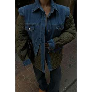 Chaqueta vaquera acolchada para mujer con ribete 7071 - Product Image 5