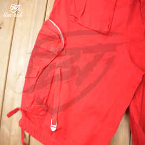 Shorts de course à séchage rapide à taille mi-haute, confortables, avec logo personnalisé, shorts cargo tissés, 100% coton, toile décontractée - Product Image 3