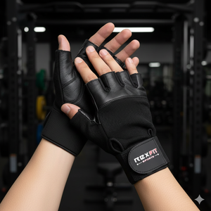 Guantes de Gimnasio de Alta Resistencia y Calidad Superior, Medios Dedos, con Soporte para Muñeca, Transpirables, Unisex, para Levantamiento de Pesas - Product Image 1