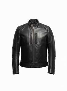 เสื้อแจ็คเก็ตหนังผู้ชายทรงสุภาพ ซิปคุณภาพดี ผ้าแคนวาสเคลือบกันน้ำ กันลม ระบายอากาศได้ดี ทรงเข้ารูป สไตล์สตรีทแวร์ สำหรับฤดูหนาว - Product Image 3