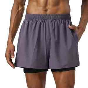 Shorts de course personnalisés pour hommes, réfléchissants, entraînement estival, 2 en 1, séchage rapide, shorts de natation athlétiques pour hommes - Product Image 5