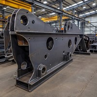 Découpe laser de précision de pièces en acier sur mesure pour la fabrication OEM de machines de construction