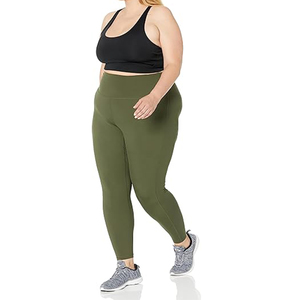 Pantalons de sport pour femmes, taille haute, respirants, écologiques, en élasthanne/nylon, leggings évasés élastiques, poche, sport, fitness, yoga - Product Image 5