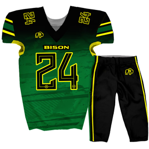 Maillot de football américain pour jeunes avec sublimation personnalisée Short respirant à manches courtes Style estival grande taille - Product Image 3