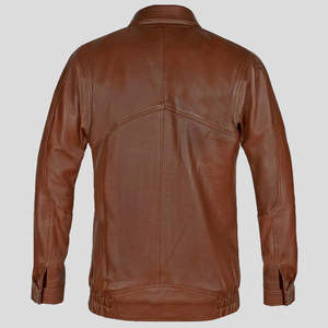 Top Design 100% Chaqueta de cuero de alta calidad para hombres Manga completa con forro de piel Personalizable Precio razonable para el invierno - Product Image 2