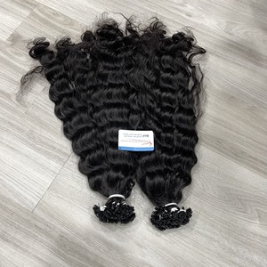 2025 vente Flash haute qualité vietnamien Extensions de cheveux humains birman bouclés kératine pointe pré Bond plat pointe cheveux - Product Image 5