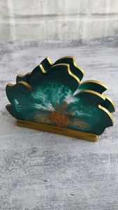 POUR LA QUALITÉ ATTRACTIVE RÉSINE TISSUS HOLDER DÉCORATIF Fabriqué À La Main Porte-mouchoirs pour Salle À Manger Cuisine Utiliser Serviette Boîte De Rangement - Product Image 6