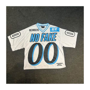 Camiseta de calle de alta calidad, Jersey de malla transpirable de secado rápido, ropa de calle universitaria, Jersey de malla para hombres - Product Image 1