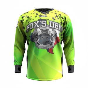 Custom Printed Paintball Jersey Men's Breathable Athletic Shirt Long Sleeve Elbow Pads Cotton Blend Mesh High Quality Outdoor - Product Image 6