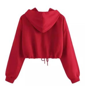 Streetwear à la mode sweat à capuche pour femme coupe ample et surdimensionnée OEM logo personnalisé fournisseur - Product Image 2