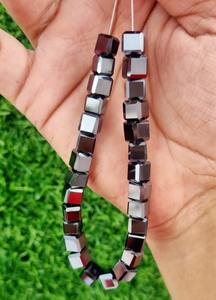 Cuentas cuadradas negras de 7 MM, moissanita de grado AAA, fabricación de moissanita suelta para pulsera de moissanita - Product Image 3