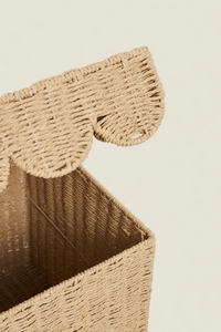 Panier de rangement carré au design moderne avec couvercle - 2 tailles emboîtables - Product Image 4