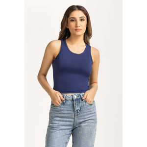 Top de Punto Transpirable para Mujer, Mezcla de Tejidos, WM-KTP-WS24-024 - Product Image 1