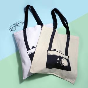 Petits fourre-tout réutilisables en coton avec logo personnalisé imprimé, pour les courses, livraison gratuite - Product Image 3