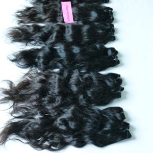 Cuticule alignée brute vente en gros vierge 100% traitement aucun tissage paquet indien fabrique des extensions de cheveux humains à ondes profondes - Product Image 4