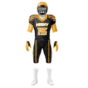 High Quality Custom American Football Uniforms 7 <b>Padded</b> <b>Pants</b> Breathable Anti-Bacterial Quick Dry 100% Polyester Unisex Adult - Product Image 2