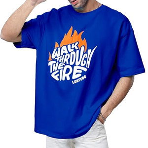 Camiseta extragrande de hombre de nuevo estilo con logotipo imprimible personalizado hecha de tela de algodón y poliéster - Product Image 1