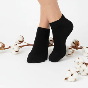 Tlemse Premium Combed Cotton Sneaker Socks for Men Women Breathable Dress Socks with Logo on Cuff High Ankle for Summer <b>Trainer</b> - Product Image 1