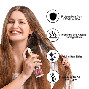 Salon professionnel <span class=keywords><strong>Spray</strong></span> <span class=keywords><strong>protecteur</strong></span> <span class=keywords><strong>UV</strong></span> chaud pour <span class=keywords><strong>cheveux</strong></span> secs abîmés revitalisant en profondeur à l'huile de noix de coco nourrissant pour femmes - Product Image 4