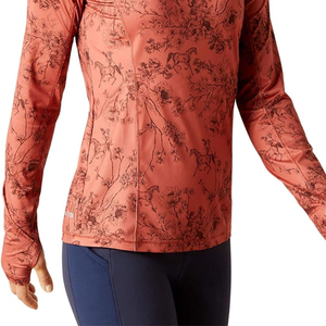 OEM Venta al por mayor Mujeres Quick Dry Baselayer Sun Shirt Fall Horse Riding Shirt Ropa ecuestre - Product Image 4