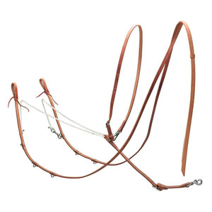 Peto de caballo de salto duradero con correa para el pecho Peto de cuero tradicional para uso de caballos ecuestres - Product Image 4