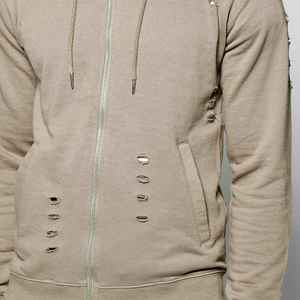 Chándal desgastado para hombre, duradero, personalizado, con capucha de invierno, ropa informal de Color sólido, chándal de Material de algodón 100% para hombre - Product Image 6