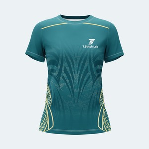 Camisetas de Manga Corta para Mujer, Diseño Tribal, Color Sólido, Transpirables, Nueva Llegada, Gran Venta, Precio Bajo, Servicio OEM - Product Image 1