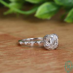 2.00 CT โปรตุเกสตัดแหวนหมั้น Moissanite - Product Image 6