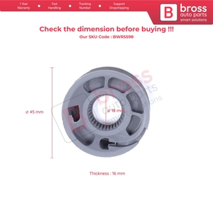 BWR5598 Window Regulator Repair Cable Roll Gear Reel Wheel Pulley Left for <b>Range</b> L405 Sport L494 2013-2022 - Product Image 5