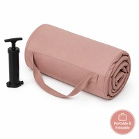 Canapé-lit gonflable TPU 2 places, chaise longue pliable avec housse amovible pour la maison, le camping en plein air et les voyages