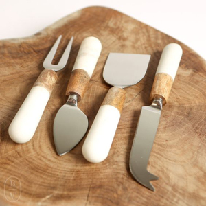 Utensilios de cocina, juego de queso, cubiertos hechos a mano, rebanador de queso de mesa y juego de cuchillos con mango de diseño único, suministro de última llegada - Product Image 5