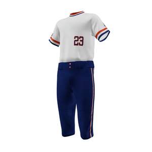 ชุดเครื่องแบบเบสบอลน้ำหนักเบาพิมพ์ลายเสื้อทีมโพลีเอสเตอร์ซับเหงื่อแห้งเร็วดีไซน์ตามสั่ง - Product Image 4