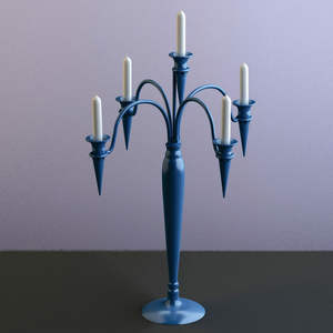 เชิงเทียนโลหะเหล็กสีเงินแบบโมเดิร์นของตกแต่งทำด้วยมือหลากสีสำหรับตกแต่งโต๊ะในงานแต่งงาน - Product Image 3