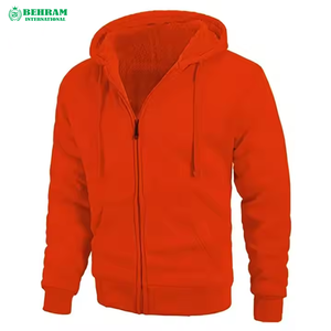 Sweat-shirts à fermeture éclair unisexes de marque, 100% coton molletonné/éponge française, vêtements décontractés d'hiver, respirants et à séchage rapide - Product Image 3