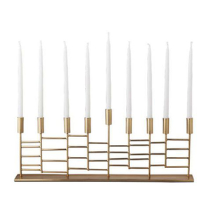 Ramas de madera y hierro forjado Menorah - Product Image 2