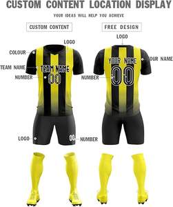 Custom Top Quality Quick Dry Polyester Sportswear Men <b>Soccer</b> Wear Set Uniform Custom Football <b>Soccer</b> Jersey Factory Manufactured - Product Image 3