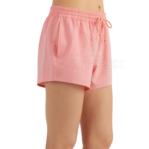 Pantalones cortos transpirables de color sólido para mujer, ropa de calle de diseño personalizado, pantalones cortos de mujer de gran tamaño de alta calidad - Product Image 5