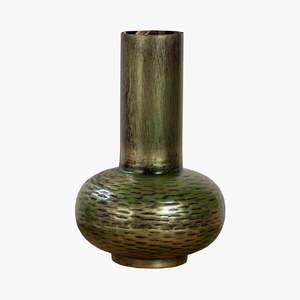 Vase à fleurs en métal vintage de luxe nouveau design fabriqué à la main Accent de table flacon pour les décorations pour la maison - Product Image 1