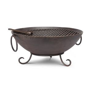 Elegant Modern Iron <b>Fire</b> <b>Pit</b> Sleek Design Outdoor Patio Garden Centerpiece Stylish Functional Contemporary Decor <b>Wood</b> Fuel - Product Image 5