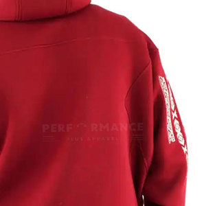 Quantité minimale de commande bas Sweats à capuche brodés de couleur unie grande taille Sweats à capuche brodés pour hommes imprimés avec logo personnalisé - Product Image 4