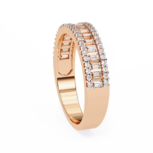 Anillos personalizables de boda y compromiso de eternidad de oro sólido, joyería de diamantes de moissanita para mujeres y hombres para bodas y fiestas - Product Image 4